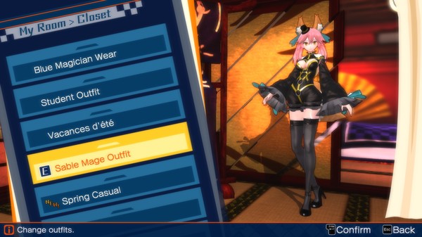 скриншот Fate/EXTELLA - Sable Mage Outfit 1