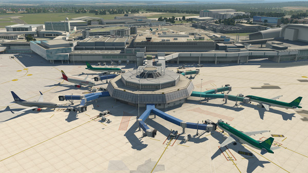 скриншот X-Plane 11 - Add-on: Aerosoft - Airport Dublin V2.0 0