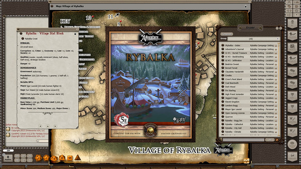 Fantasy Grounds - Rybalka (5E) for steam Fantasy Grounds - Rybalka (5E) for steam