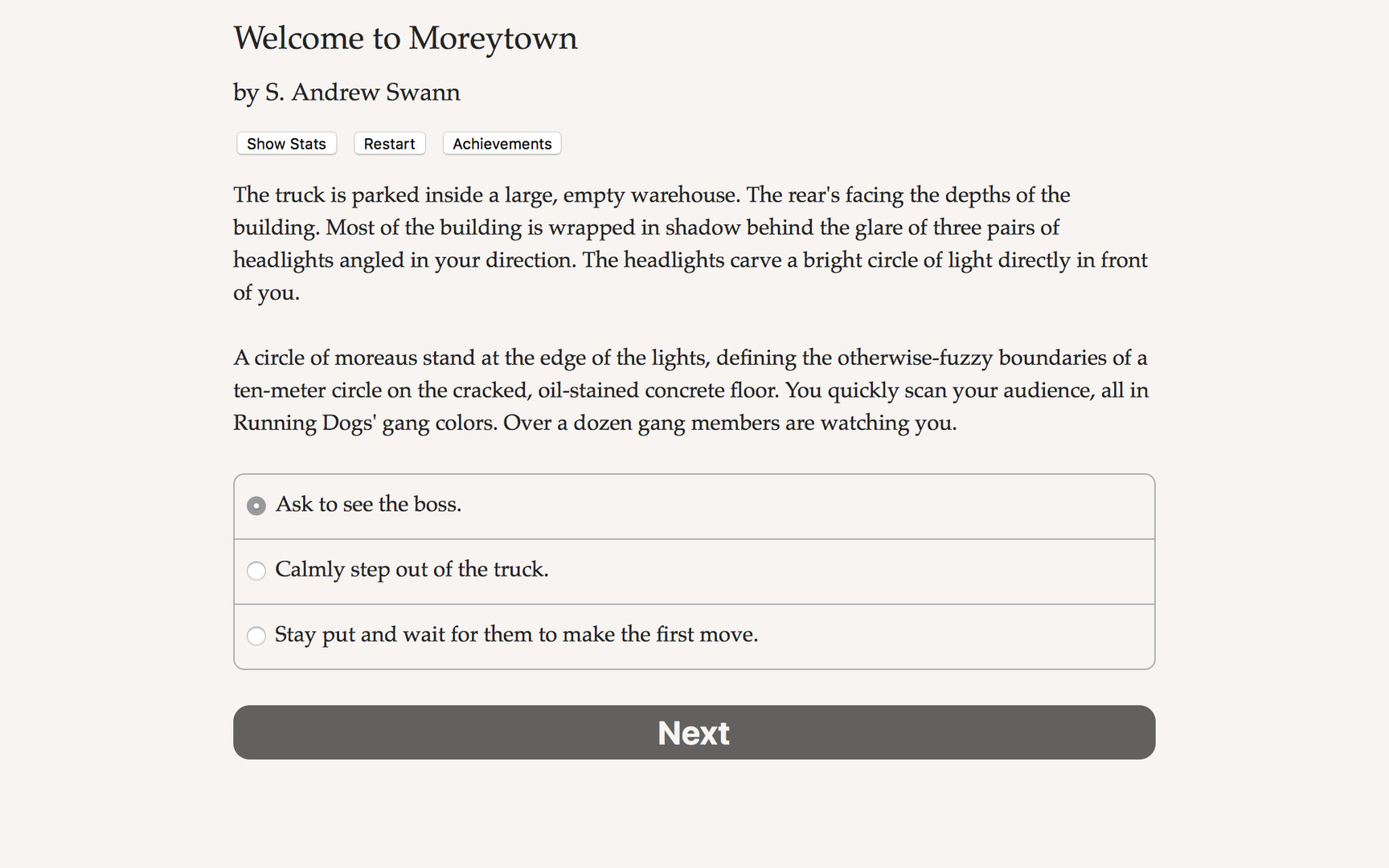Welcome to Moreytown Demo #4