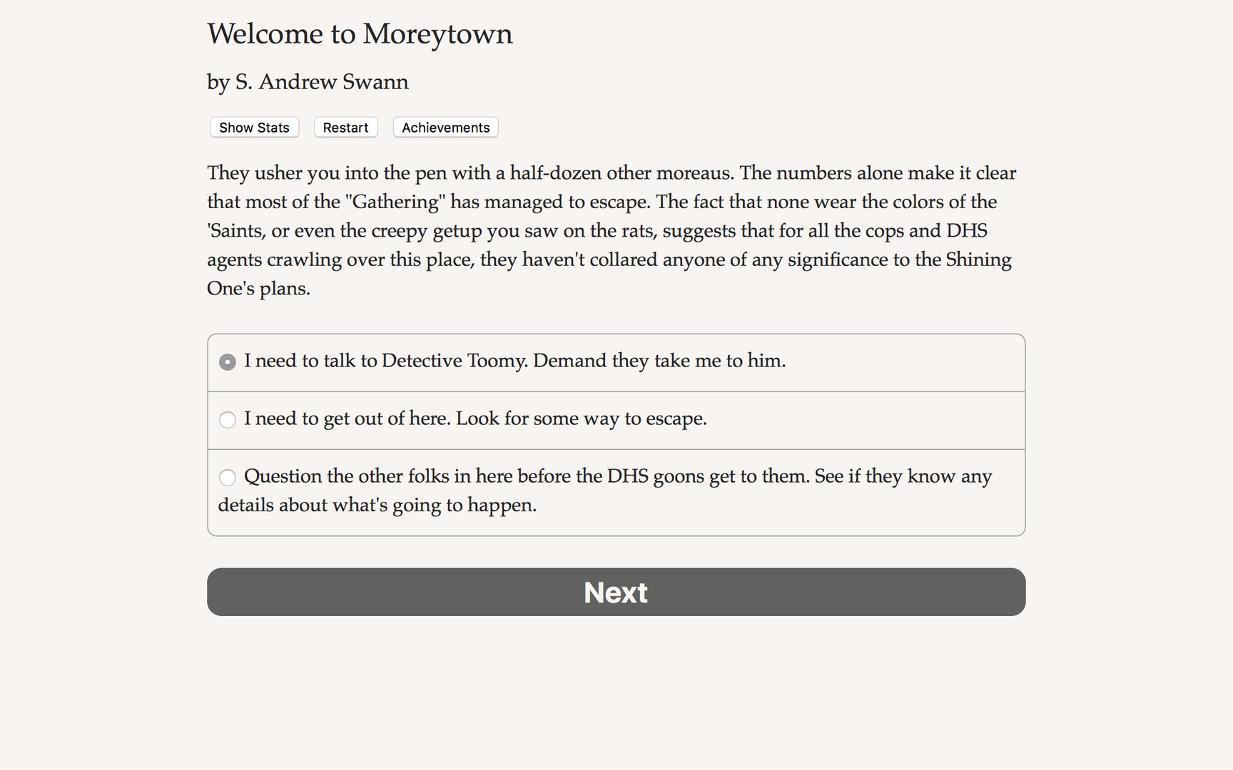 Welcome to Moreytown Demo #5