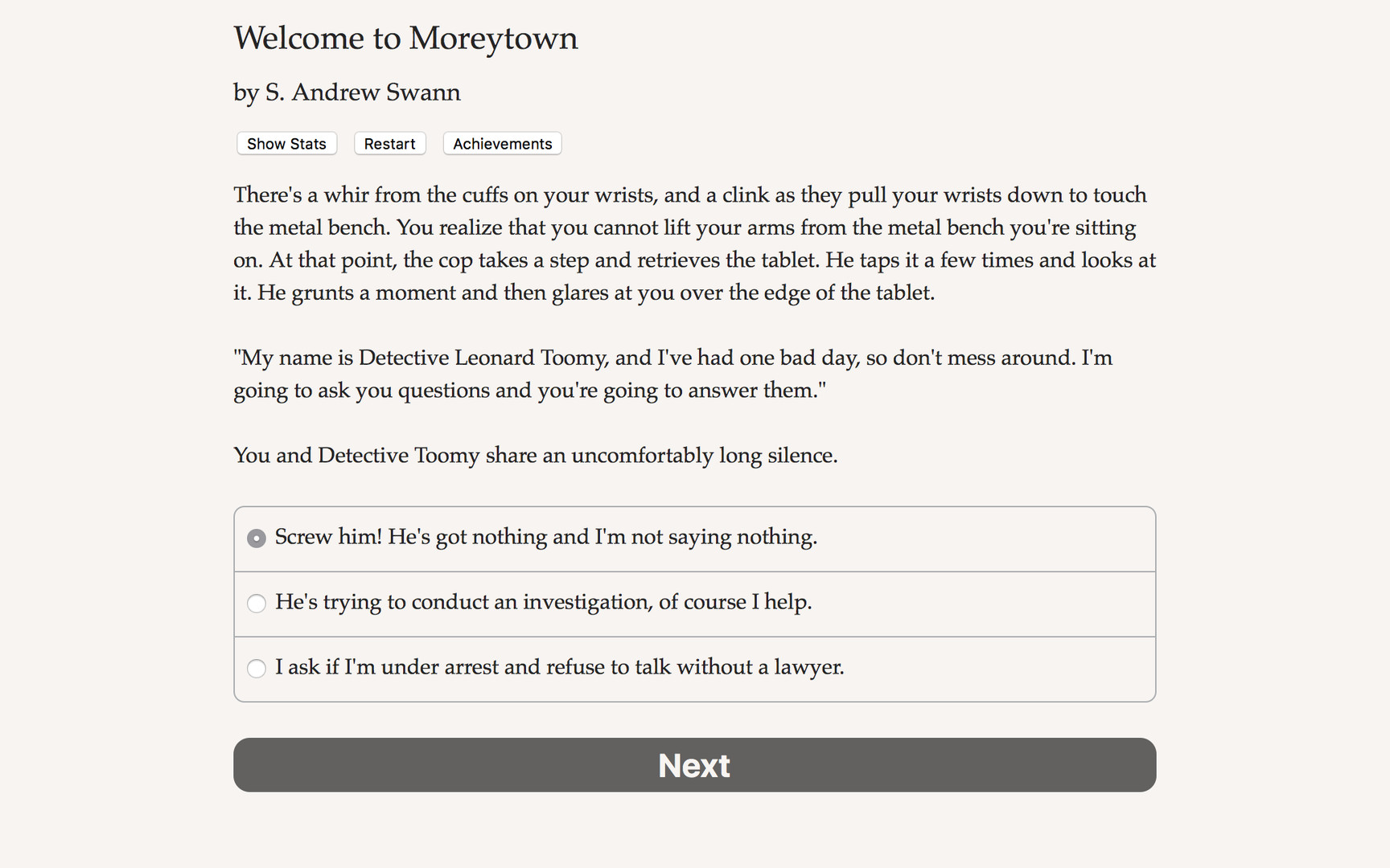 Welcome to Moreytown Demo #2