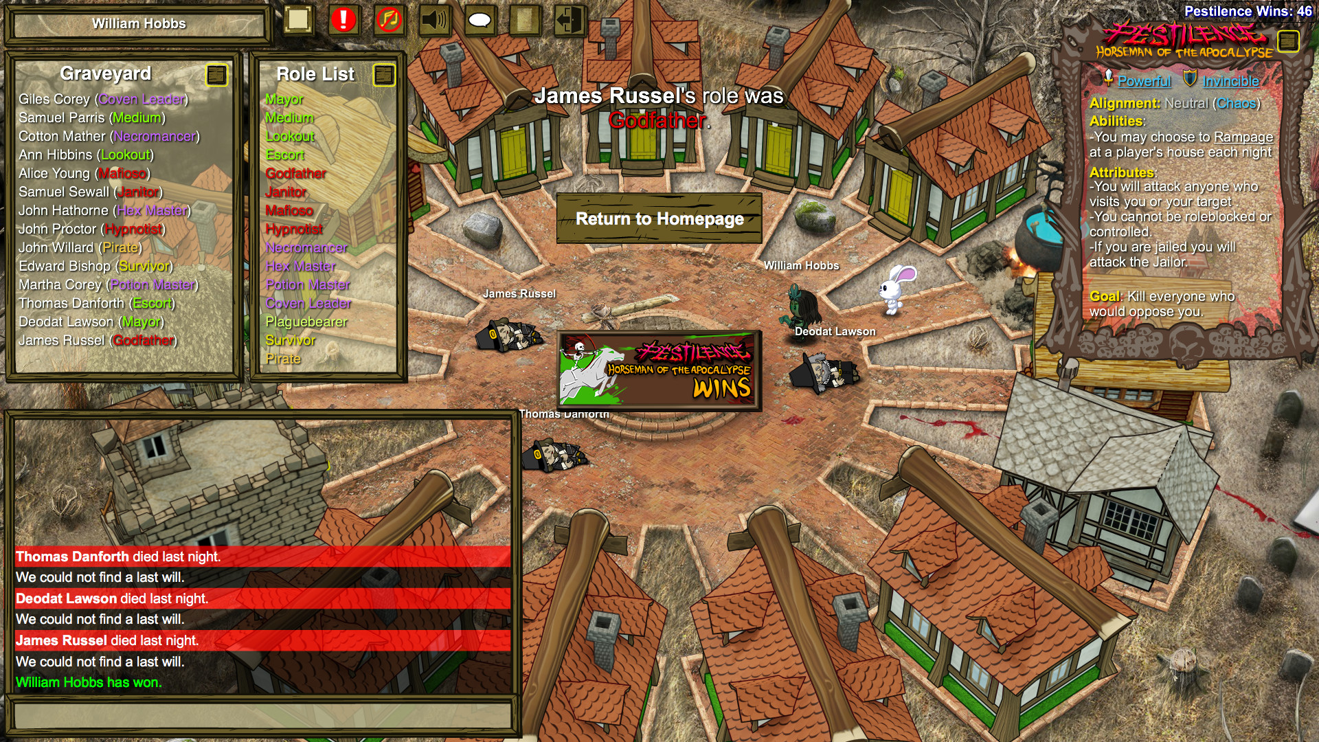 Town of Salem di Steam