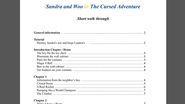 Sandra and Woo in the Cursed Adventure - Game Guide for steam