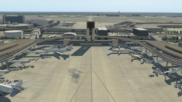 скриншот X-Plane 11 - Add-on: Aerosoft - Airport Dallas/Fort Worth International 0