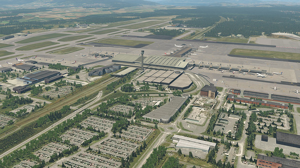 скриншот X-Plane 11 - Add-on: Aerosoft - Airport Oslo 2