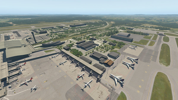 скриншот X-Plane 11 - Add-on: Aerosoft - Airport Oslo 1