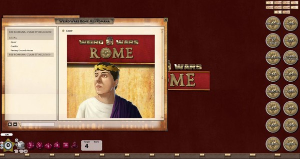 Fantasy Grounds - Weird Wars Rome: Res Romana (Savage Worlds)