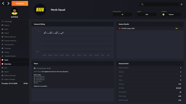 скриншот eSports Manager 3