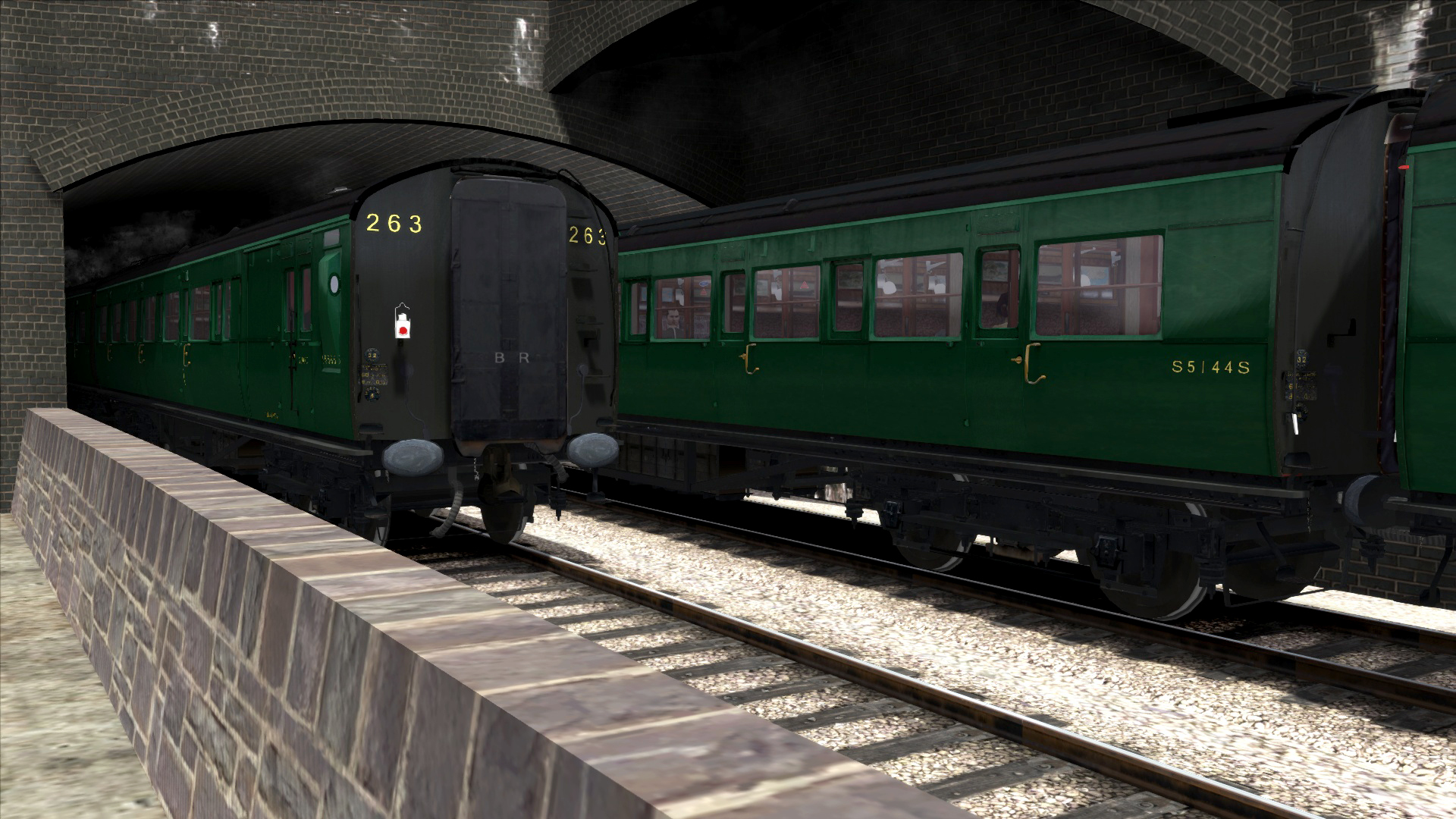 TS Marketplace: Maunsell 59ft Low Window Corridor Coach Pack BR Green Featured Screenshot #1