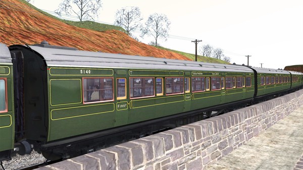 скриншот TS Marketplace: Maunsell 59ft Low Window Corridor Coach Pack Southern Olive Green 3