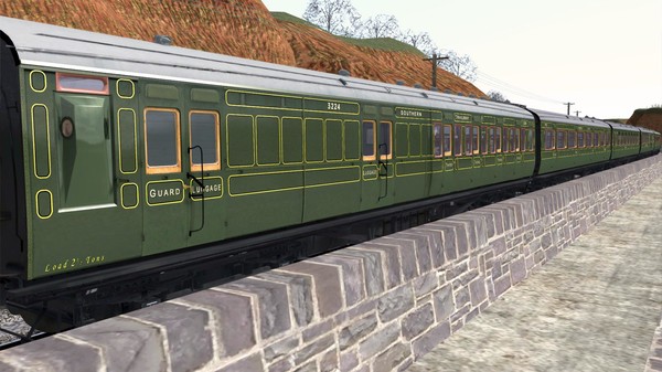 скриншот TS Marketplace: Maunsell 59ft Low Window Corridor Coach Pack Southern Olive Green 2