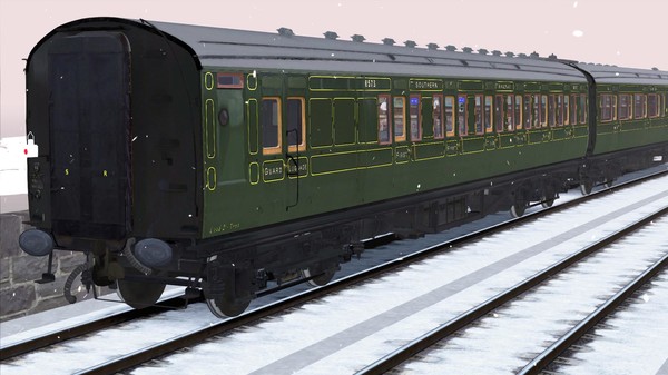 скриншот TS Marketplace: Maunsell 59ft Low Window Corridor Coach Pack Southern Olive Green 1