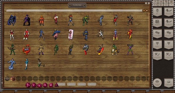 скриншот Fantasy Grounds - Disposable Heroes: Superhero Statix Set One (Token Pack) 2