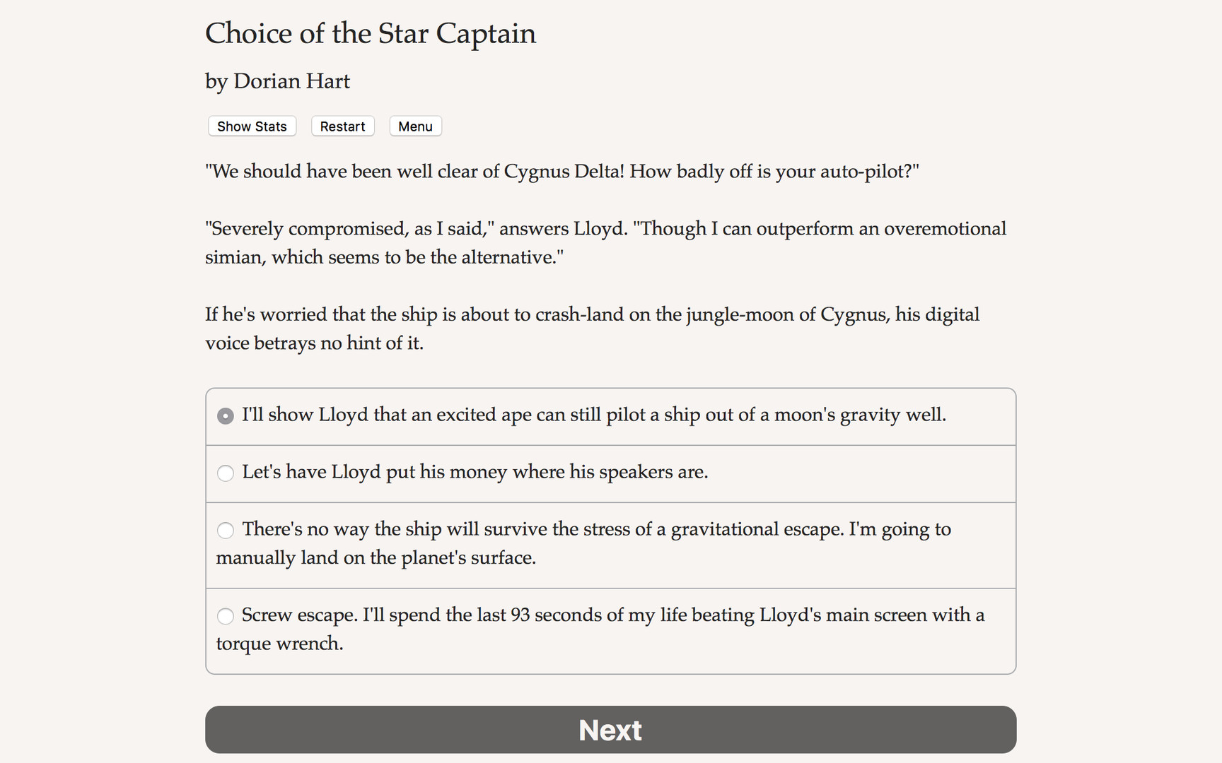 Choice of the Star Captain Featured Screenshot #1