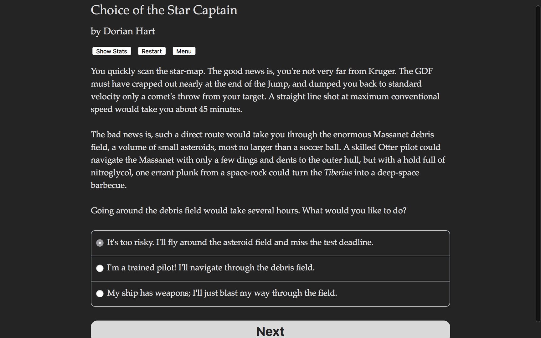 Choice of the Star Captain Demo #2