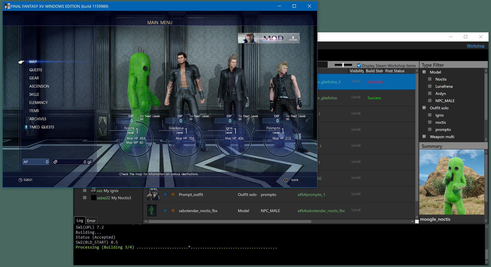 FINAL FANTASY XV WINDOWS EDITION MOD ORGANIZER on Steam