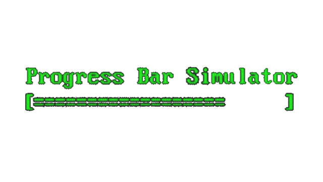 Progress Bar Simulator
