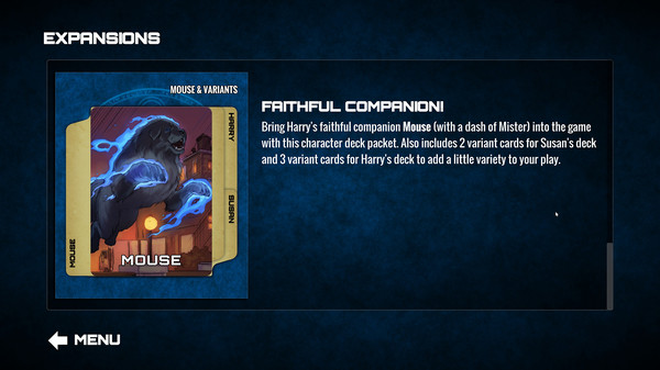 Dresden Files Cooperative Card Game - Mouse & Variants