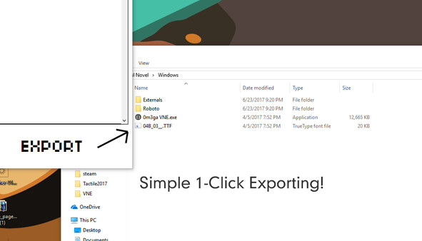 скриншот Visual Novel Engine - Export Pack 0