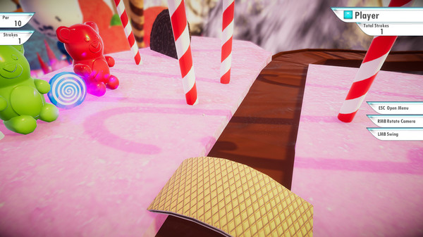 скриншот 3D MiniGolf: Candy Shop 1