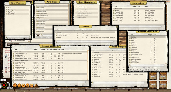 скриншот Fantasy Grounds - The Sixth Gun Roleplaying Game (Savage Worlds) 0