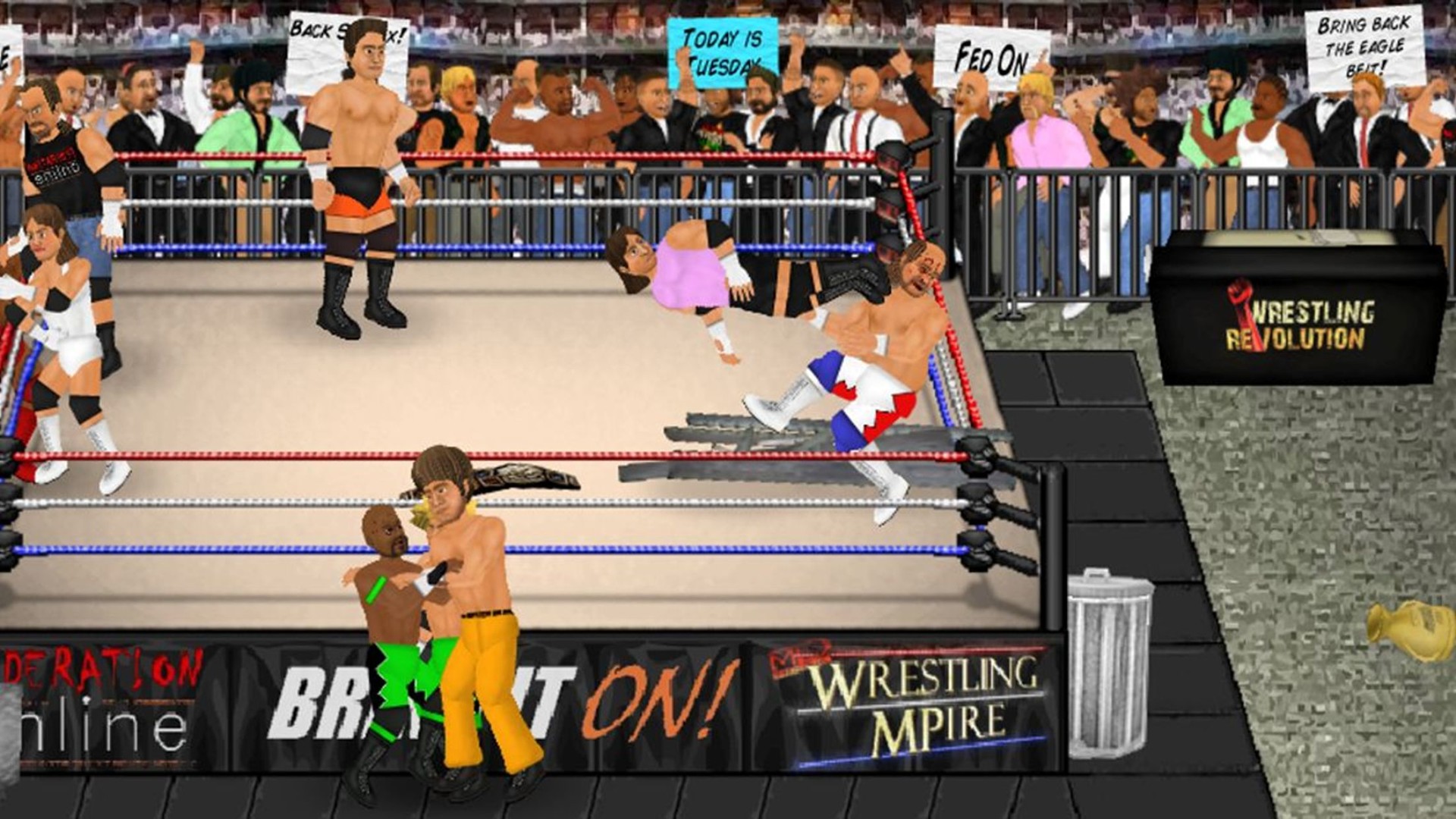 Wrestling mod. Игра реслинг революшен. Wrestling Revolution 2d Mod. MDICKIE игры. Wrestling Revolution 2d Roster.