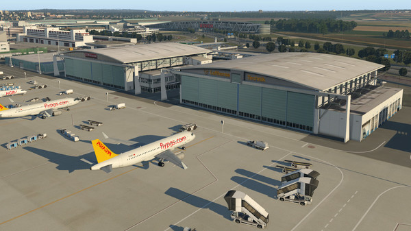 скриншот X-Plane 11 - Add-on: Aerosoft - Airport Stuttgart 4