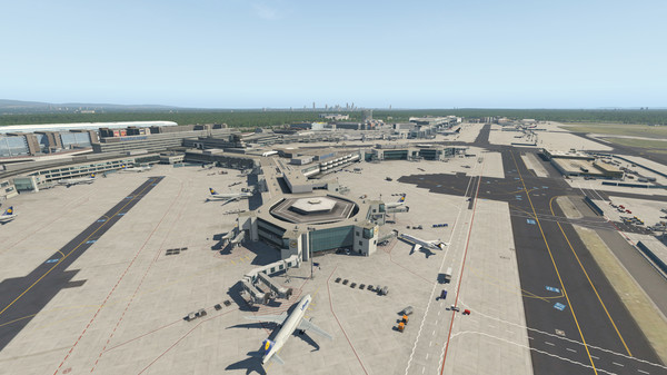 скриншот X-Plane 11 - Add-on: Aerosoft - Airport Frankfurt 2