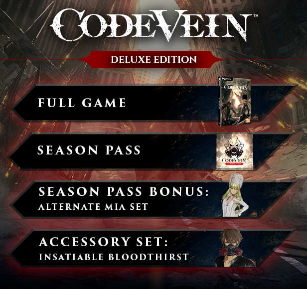 Save 60% on CODE VEIN - Season Pass on Steam
