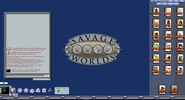 скриншот Fantasy Grounds - Modern Skin (Savage Worlds) 2