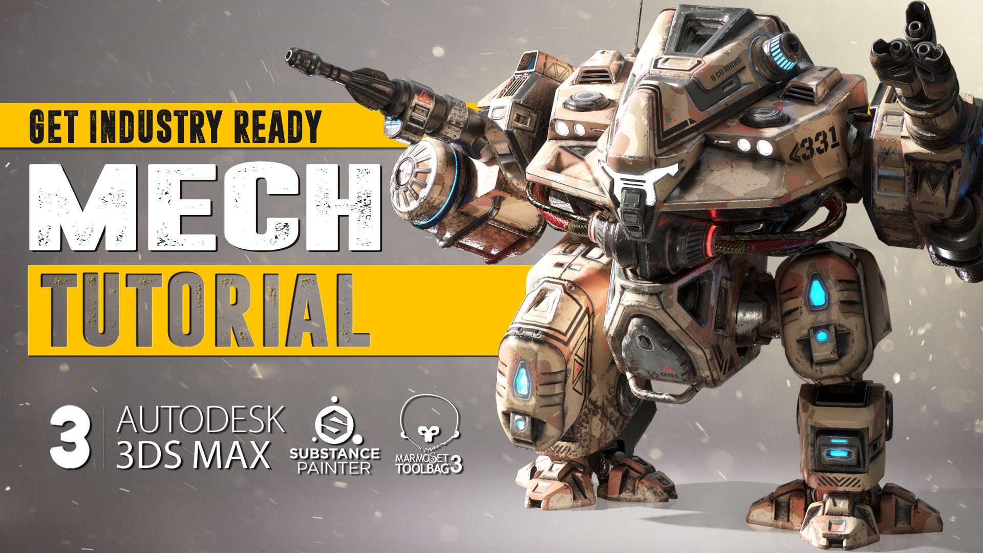 Скидка на Mech Tutorial. 3Ds Max & Substance Painter