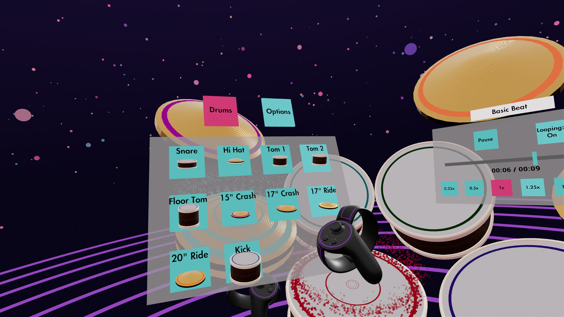 Oculus Quest 游戏《架子鼓VR》Paradiddle ss_4ac099ddbf810124e47577c423bfe0b3ab84a3e6.1920x1080.jpg