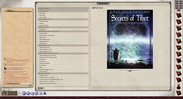скриншот Fantasy Grounds - Secrets of Tibet (CoC7E) 0
