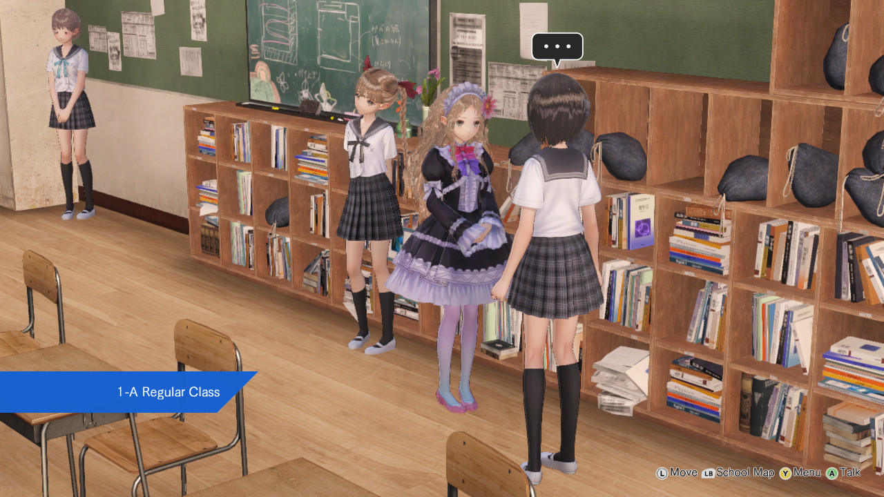 BLUE REFLECTION - Arland Maid Costumes (Lime) screenshot screenshot 1