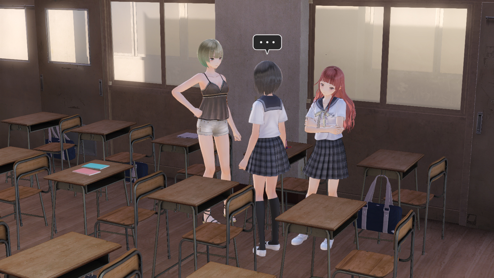 BLUE REFLECTION - Summer Clothes Set A (Hinako, Sarasa, Mao) screenshot screenshot 1