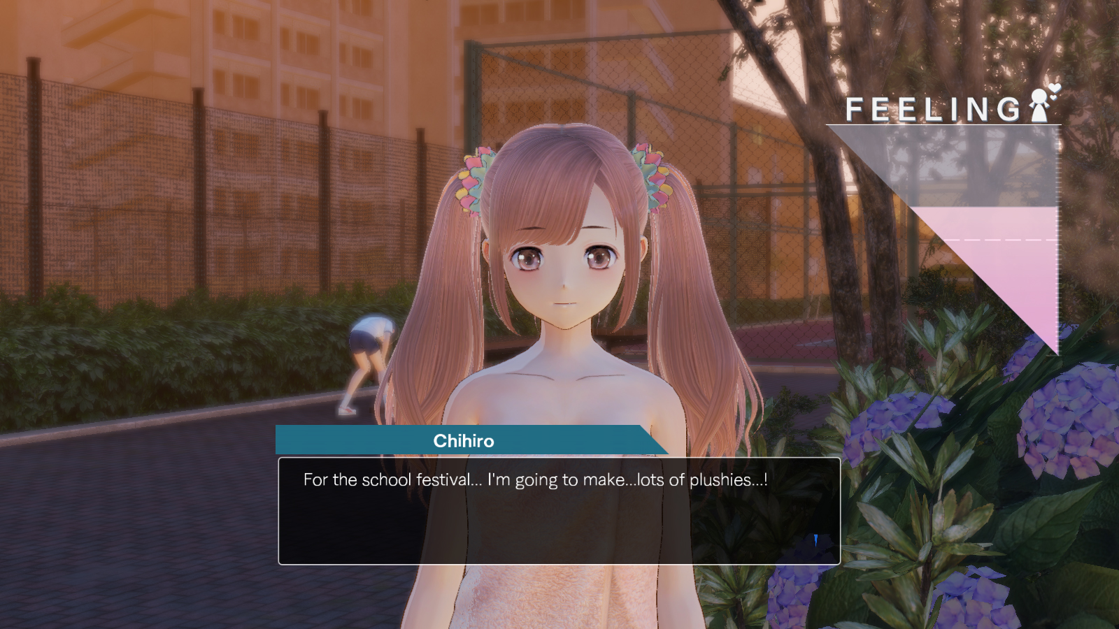 BLUE REFLECTION - Bath Towels Set C (Lime, Fumio, Chihiro) screenshot screenshot 1