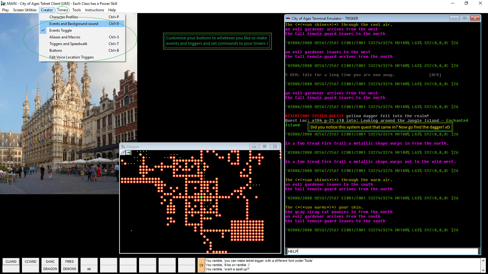 City of Ages: Picture Supportive Text MUD (server and client included) #5
