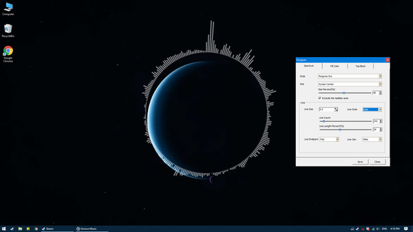 скриншот Desktop Audio Visualizer 4