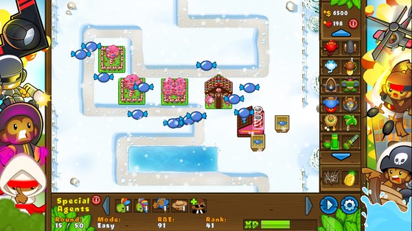 скриншот Bloons TD 5 - Candy Banana Farm Skin 0