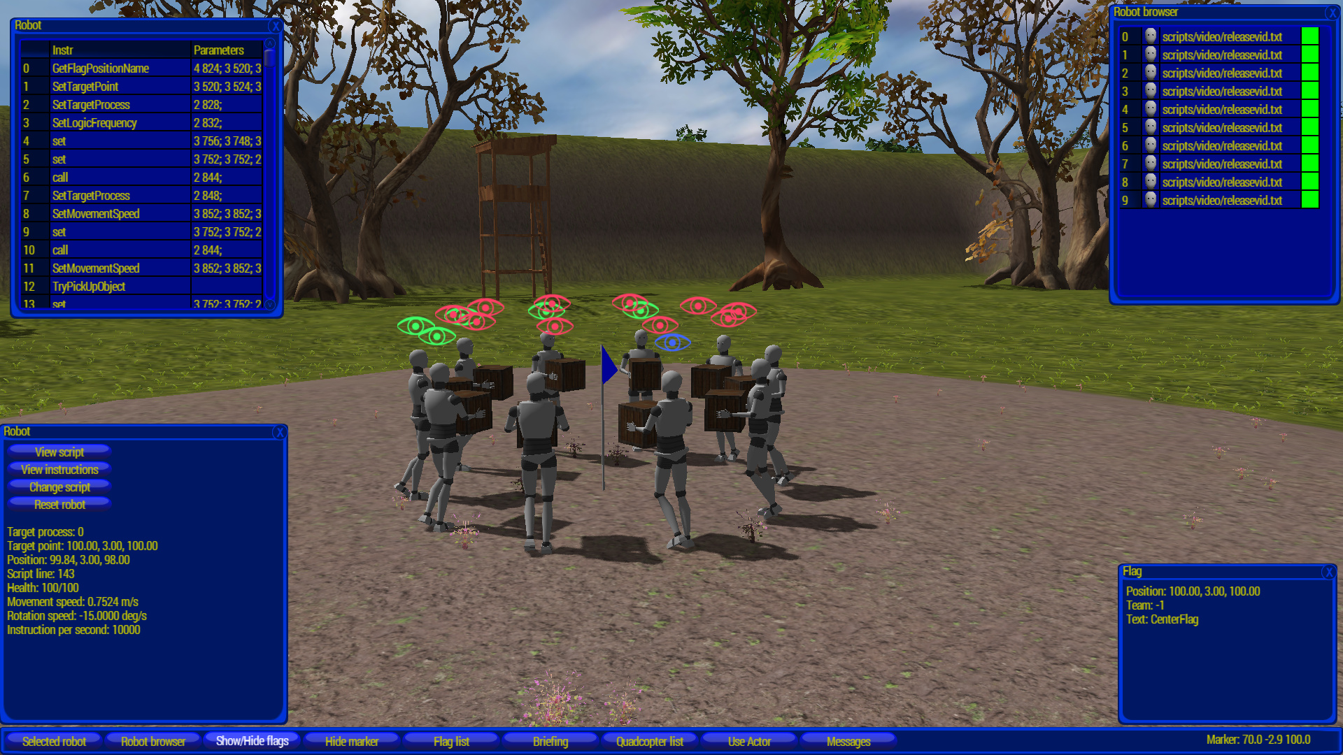 Virtual Robots - programming simulator on