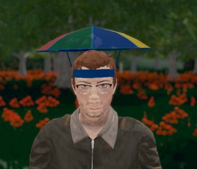 Hide and Seek - Rainbow Umbrella Hat