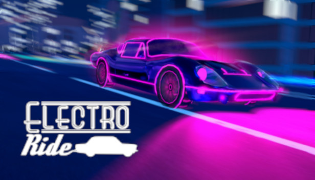 neon car race track