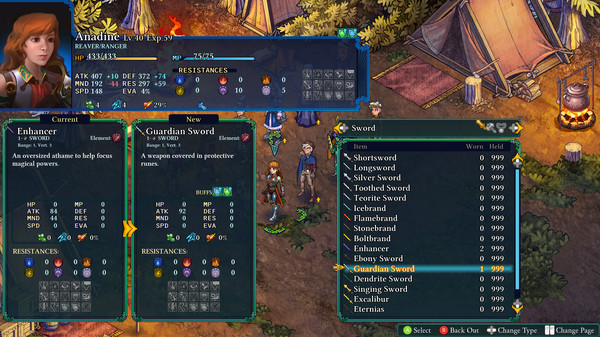 Screenshot of Fell Seal: Arbiter's Mark