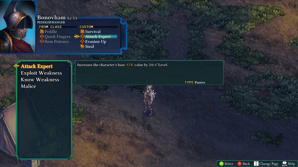 Screenshot of Fell Seal: Arbiter's Mark