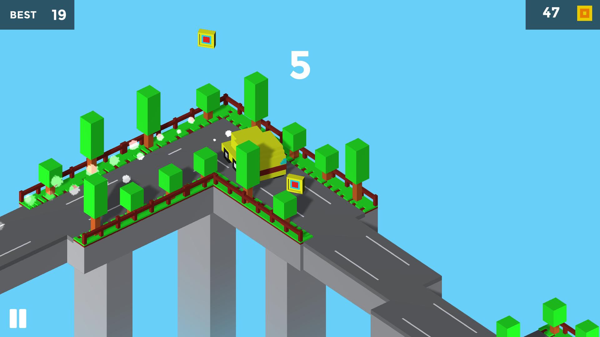 Pixel Traffic: Risky Bridge screenshot screenshot 8