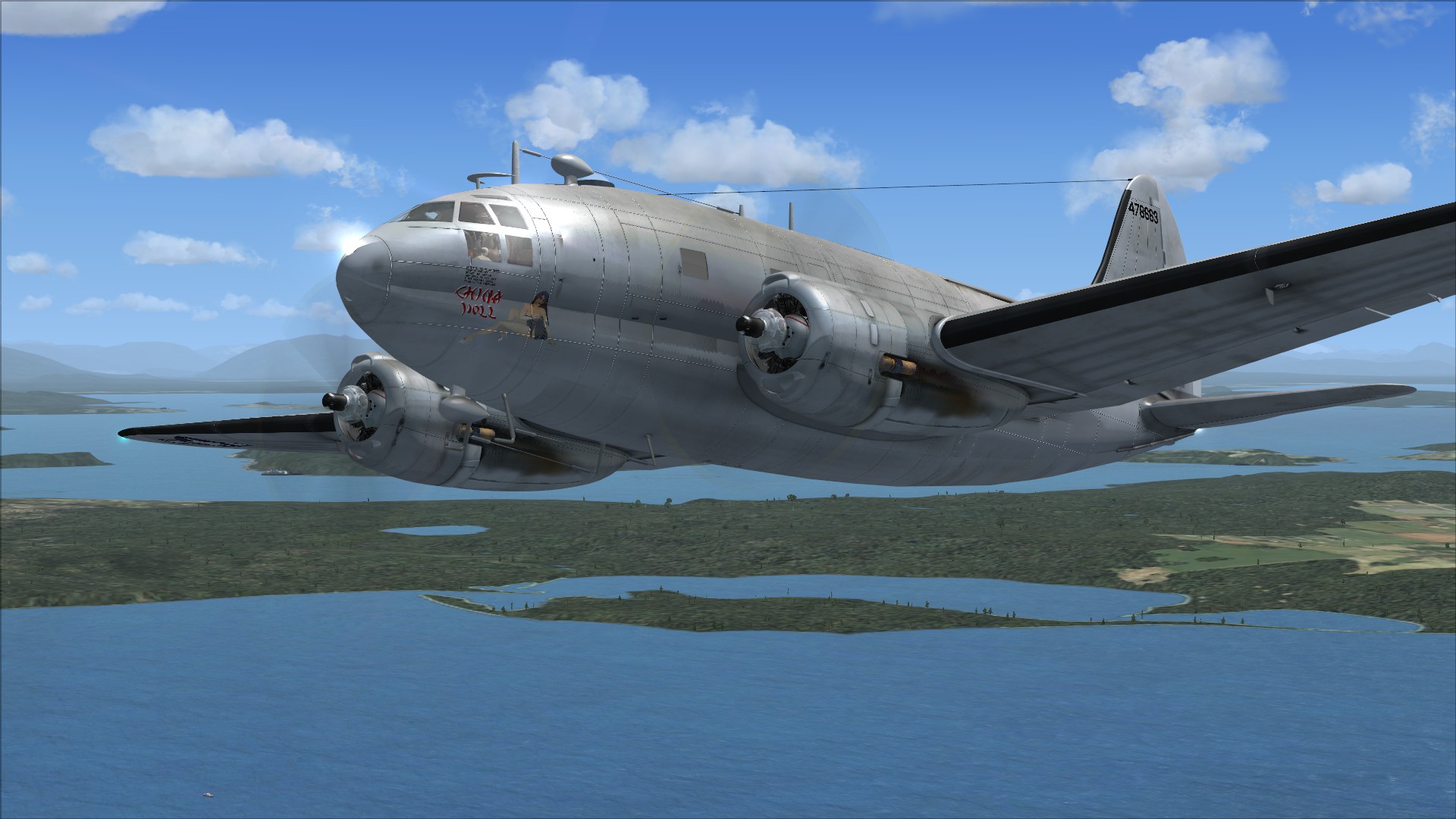 FSX Steam Edition: Curtiss C-46 Commando Add-On Featured Screenshot #1