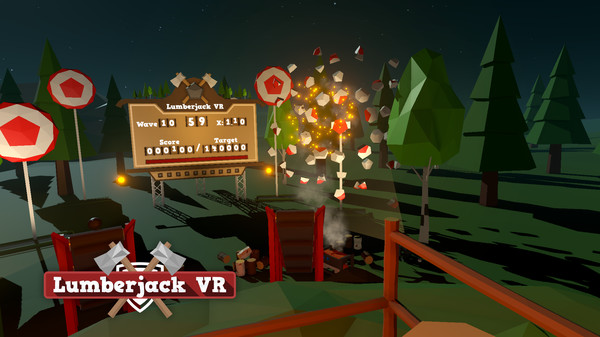 скриншот Lumberjack VR 3