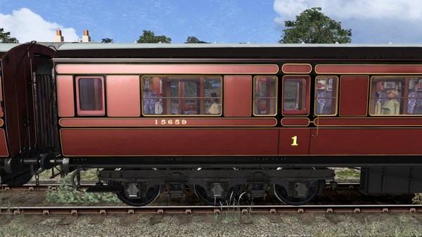 скриншот TS Marketplace: Caledonian Railway 65ft Grampian LMS Period 1 Coach Pack 4