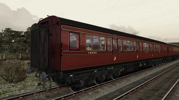 скриншот TS Marketplace: Caledonian Railway 65ft Grampian LMS Period 1 Coach Pack 1